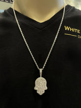 VVS Diamond Hamsa Hand Pendant 10K - White Carat - USA & Canada